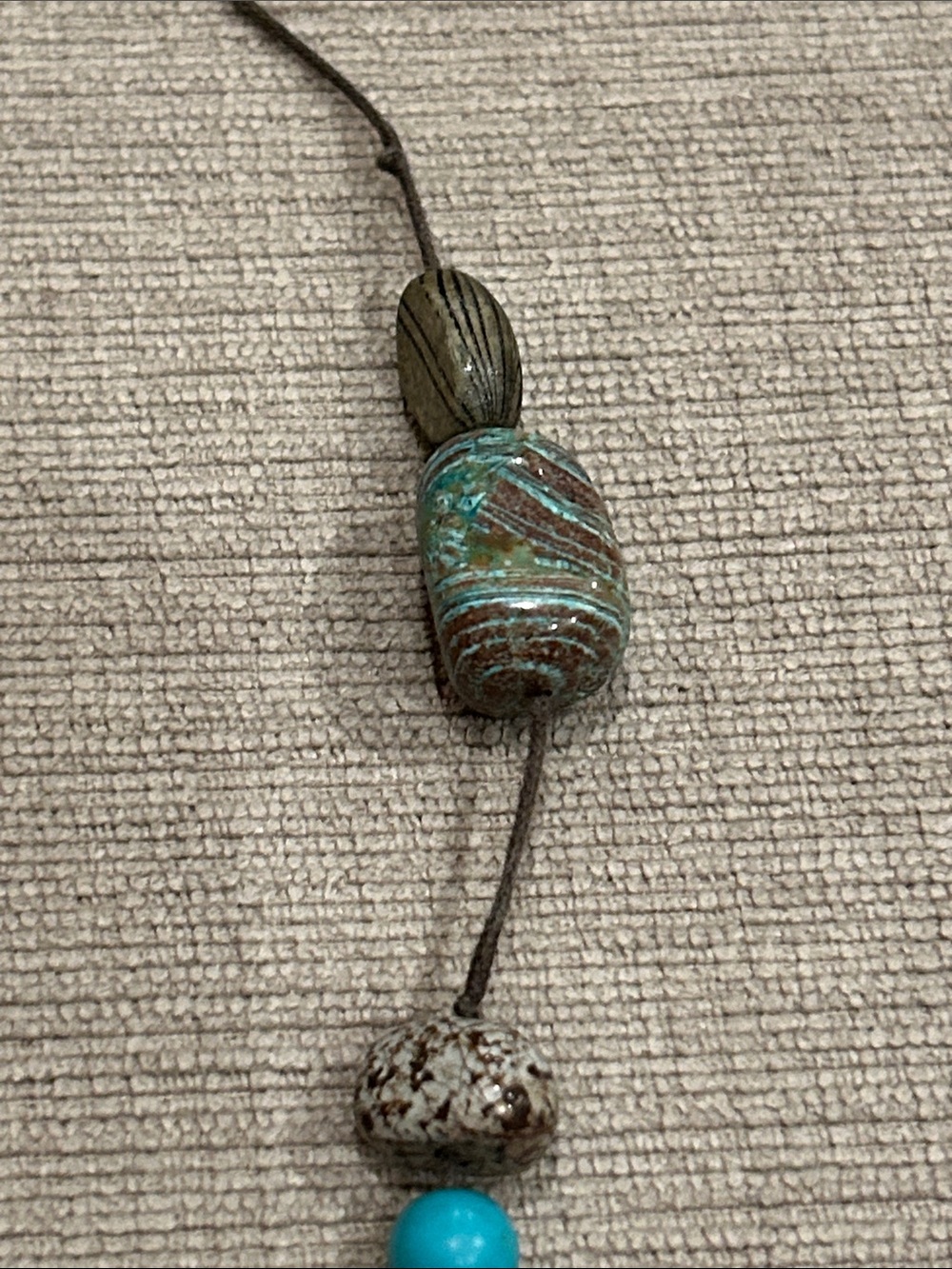 Chrysocolla beaded Necklace - Women’s Jewelry image 2